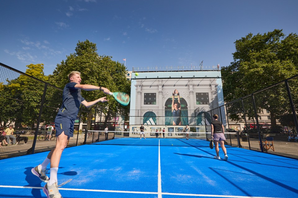 The padel court at Marble ARch proved a smash hit at last year's festival